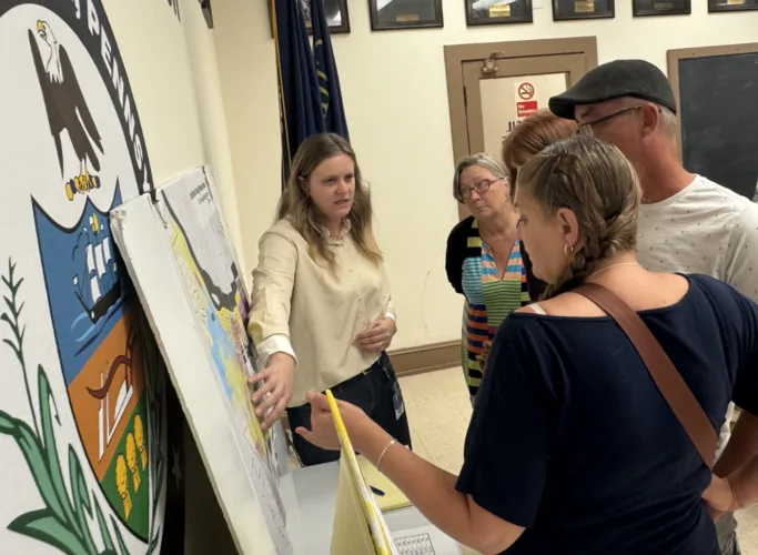 City council, staff, consultant field questions about Zoning, SALDO updates